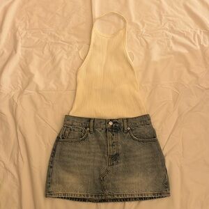 Alexander Wang demon mini halter dress